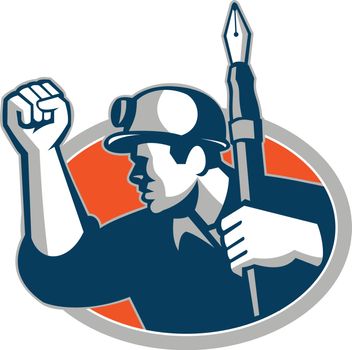 Coal Miner Holding Pen Mascot
