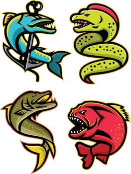 Ferocious Fishes Sports Mascot Collection