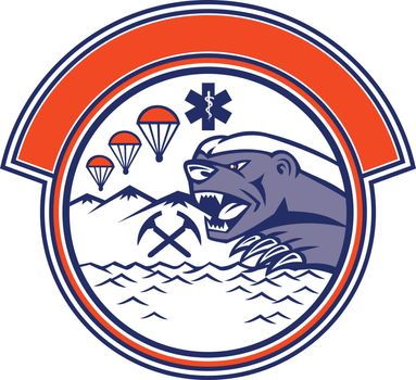 Honey Badger Land Sea Air Rescue Mascot