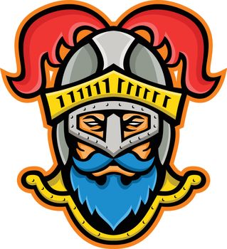 Knight Head Front Mascot