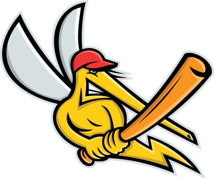 Mosquito Baseball Mascot