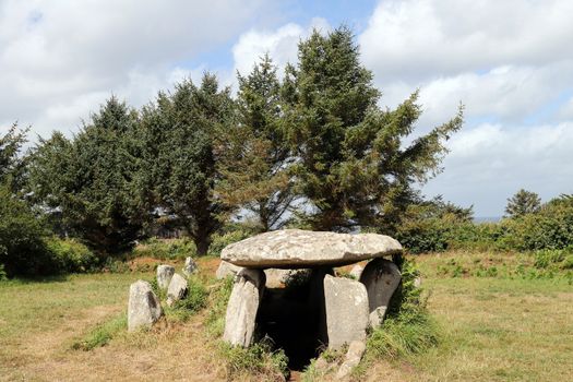 Dolmen - gallery grave of Ile Grande, Pleumeur-Bodou in Brittany