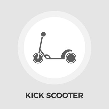 Scooter child vector flat icon