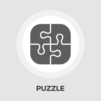 Puzzle vector flat icon