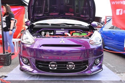 Mitsubishi mirage at Hot Import Nights car show in Pasig, Philip