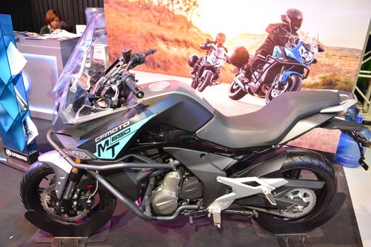 CF Moto MT650 motorcycle at Makina Moto show in Pasay, Philippin