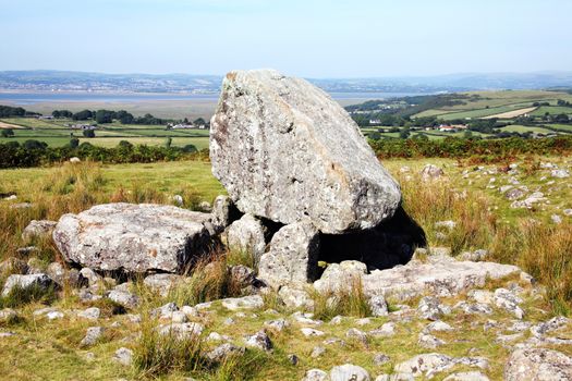 Arthur's Stone on the Gower Wales UK a Neolithic burial chamber 