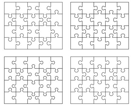 puzzles, separate pieces