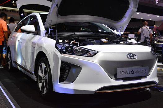 Hyundai ionic electric at Manila International Auto Show in Pasa