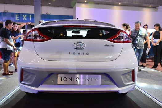 Hyundai ionic electric at Manila International Auto Show in Pasa