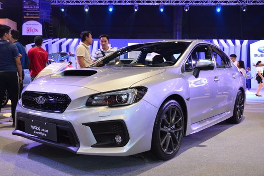 Subaru wrx at Manila International Auto Show in Pasay, Philippin
