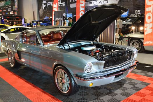 1965 Ford Mustang Fastback at 25th Trans Sport Show in Pasay, Ph