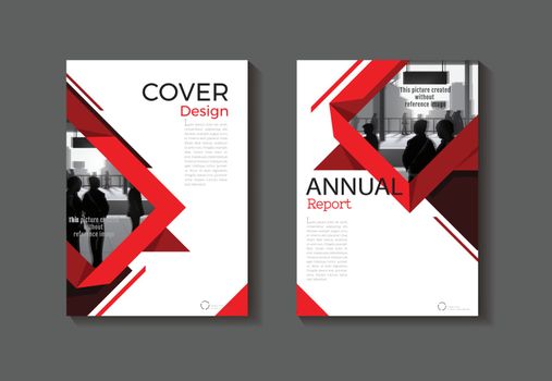red design book cover  modern cover abstract Brochure cover  tem