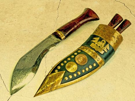 curved dagger of Malaysia