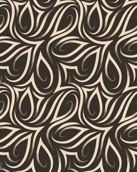 Vector seamless pattern of smooth corners and brushed lines.Text