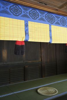 Rolled Reed Screen in Meiji Shrine