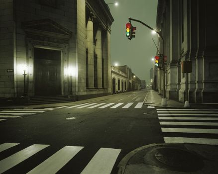 Empty City Street