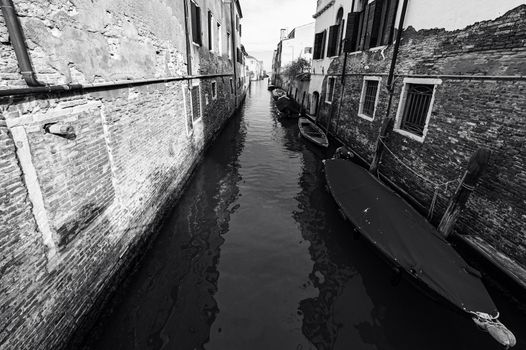 Venice in black and white.