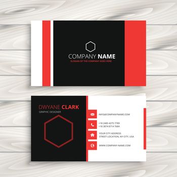 moden style business card