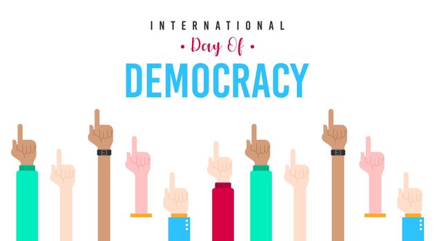 International day of democracy illustration vector. Vote illustration vector