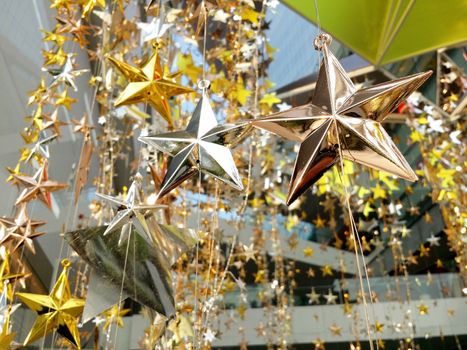 Shinny modern style decoration star for Christmas and New Year