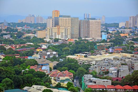 Quezon City overview in Philippines