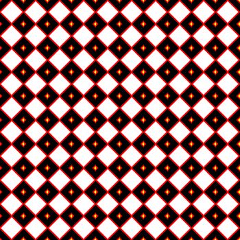 Red bordered square textile pattern and tiles design