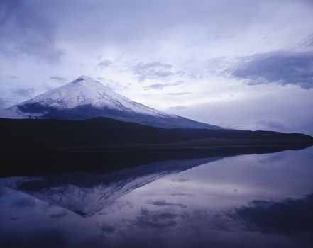 Mt. Fuji Reflected in Lake