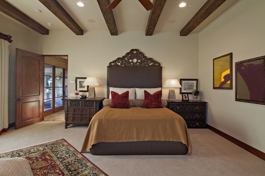 Luxurious bedroom in villa