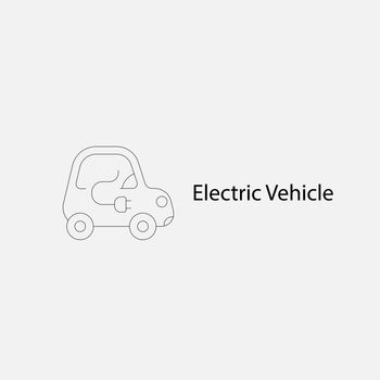 BEV,EV,Battery Electric Vehicle Icon.Electric car icon and charg