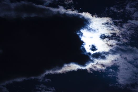 Moon cloud and sky