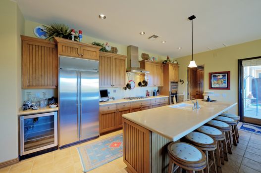 Modern kitchen interior of mansion