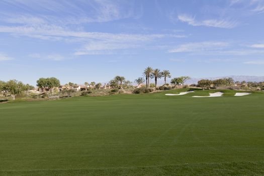 View of private golf course