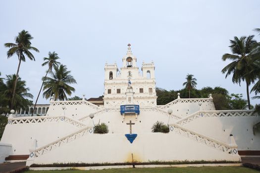 Low angle view of Our Lady Of the Immaculate Conception Church, Panajim, Goa, India