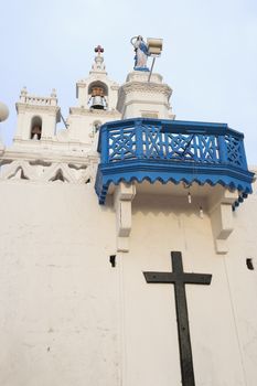 Low angle view of Church of Our Lady of the Immaculate Conception, Panajim, Goa, India