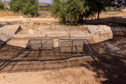 Excavations in archaeology park of Samaria settlement