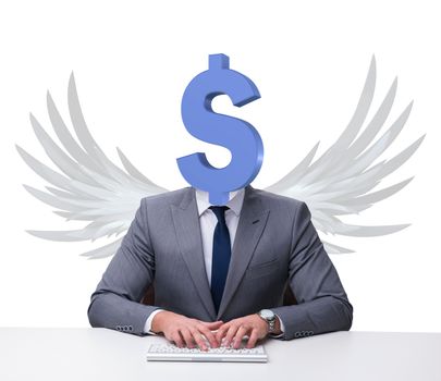 Angel investor in start-up concept 