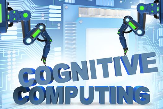 Cognitive computing concept - 3d rendering