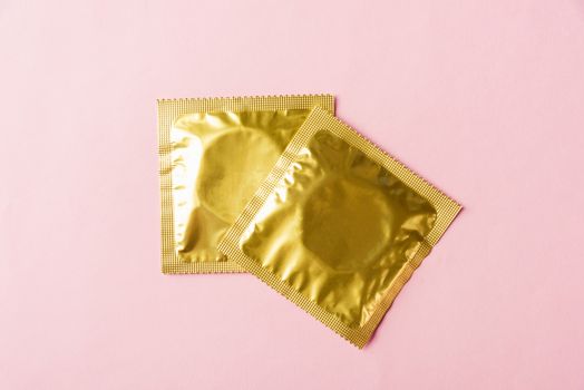 Condom in wrapper pack