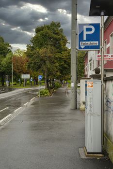 Parking payment machine in Graz