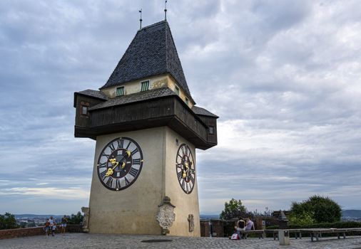 Clock tower in Graz