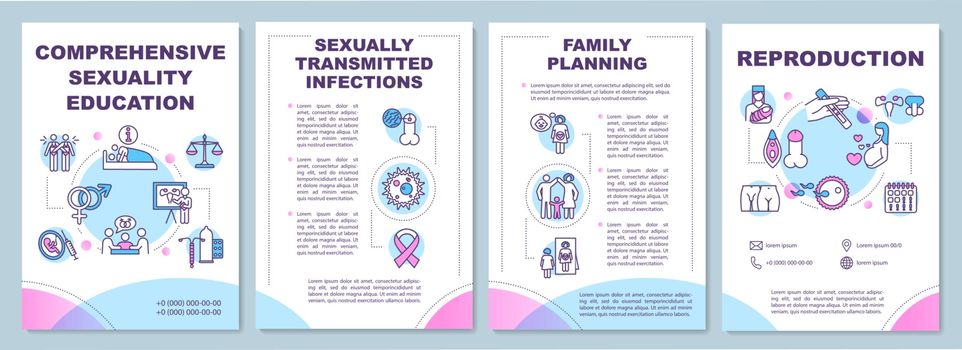 Comprehensive sexuality education brochure template