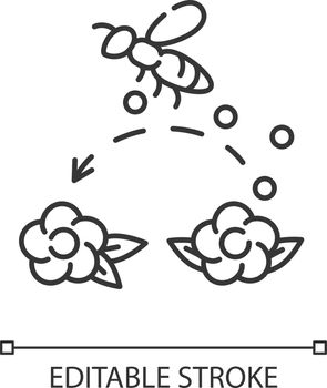 Pollination linear icon