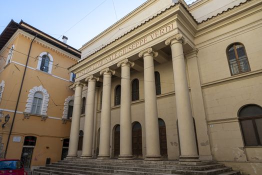 Verdi Theater in corso vecchio in the center of Terni