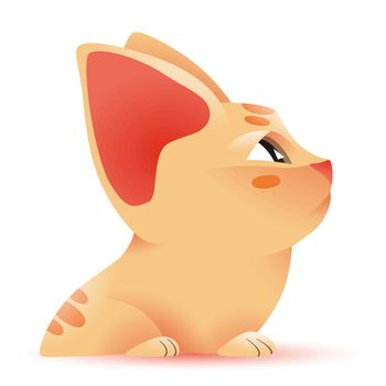 Cute illustration of kitty
