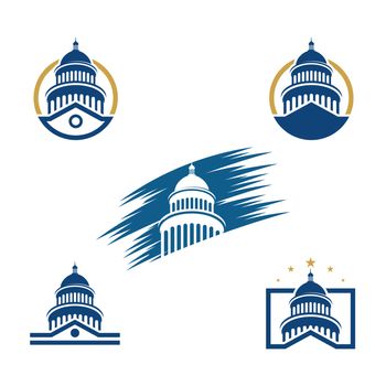 Capitol vector icon illustration