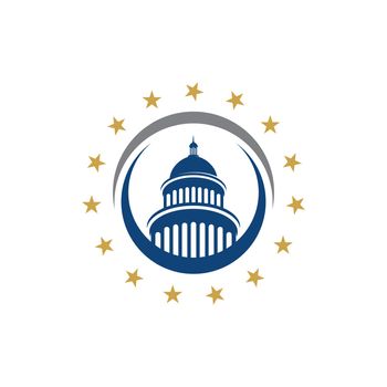 Capitol vector icon illustration