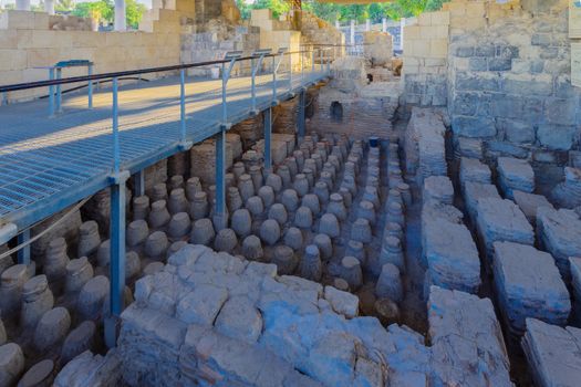 Bathhouse, in the ancient Roman-Byzantine city of Bet Shean (Nys