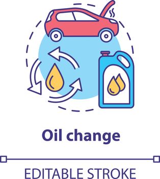 Oil change concept icon