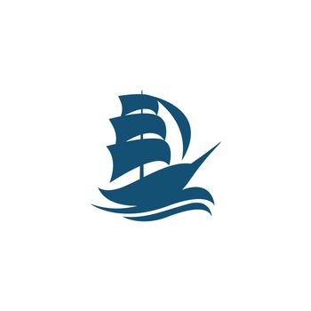 Sailing Vessels Ship Boat Sea Vacation Journey Logo